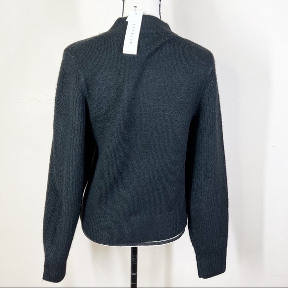 TopShop Crewneck Long Sleeve Sweater - Picture 3 of 5